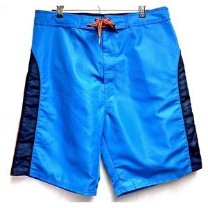 Gear‎ for Sports mens shorts/Swim trunks suit Sz M Blue & Orange Swimming Pool